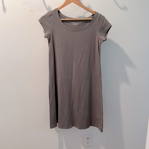 eileen fisher organic cotton ballet neck dress Organic Cotton Interlock Ballet Neck Sleep Dress